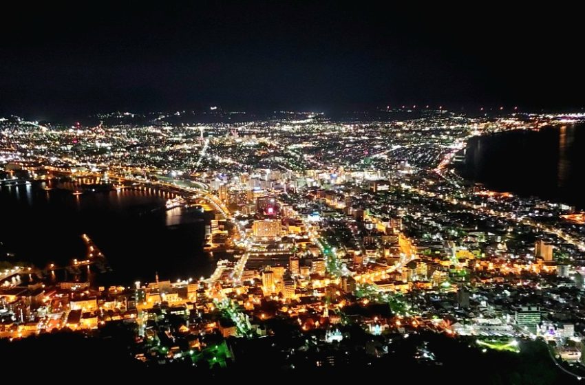 The night view from Mount Hakodate